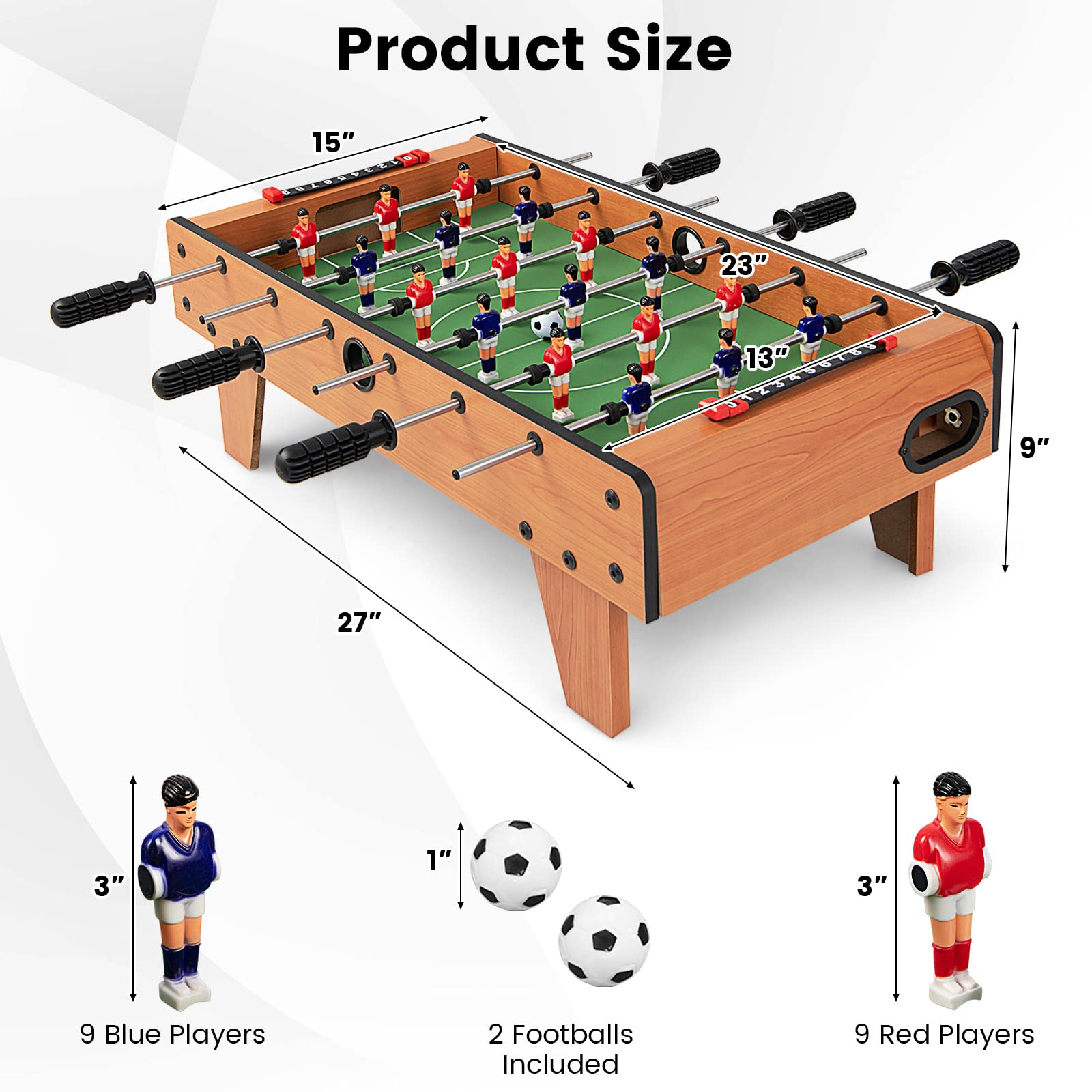 Amazon.co.jp: RELAX4LIFE 27インチ 卓上サッカーテーブル コンパクト